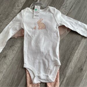 Child of Mine White and Pink Bunny Set